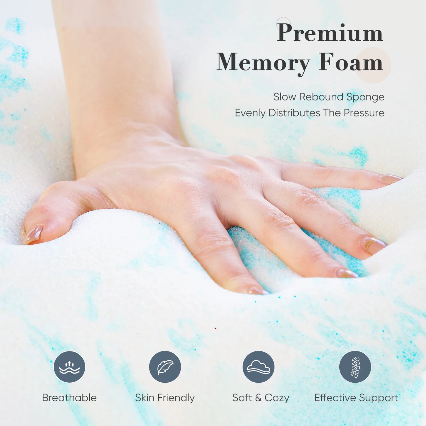 Slumbie Memory Foam Mattress Topper